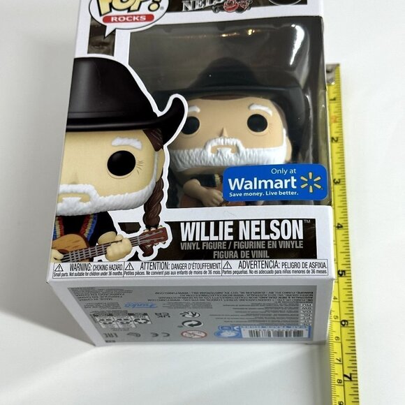 Funko POP! Willie Nelson Cowboy Hat #261 Walmart Exclusive - Picture 8 of 8